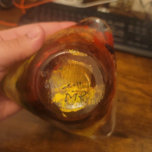 Vintage retro MCM glass art - Picture 5 of 5